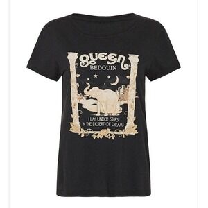 Spell & The Gypsy Collective Desert Queen Coal Black XL Scoop Neck Tee